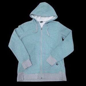 2/$20 Oakley Blue & Grey Zip Up Hoodie Jacket Size: Small
